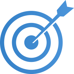 Data and Analytics Business Vision Bullseye icon